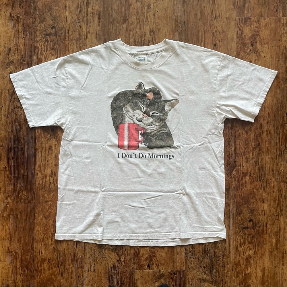 Vintage Cat “Mornings” Shirt